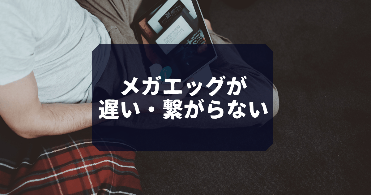 メガエッグのwi Fiが繋がらない 遅いと感じた時の３つの対処法