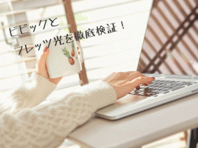ビビックとフレッツ光比較画像