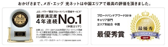 メガエッグの評判と口コミまとめ 中国地方の光回線はこれで決まり