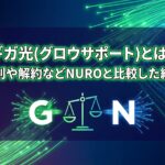 【評判】ギガ光(グロウサポート)とは？事業者変更や解約・NUROと比較した結果