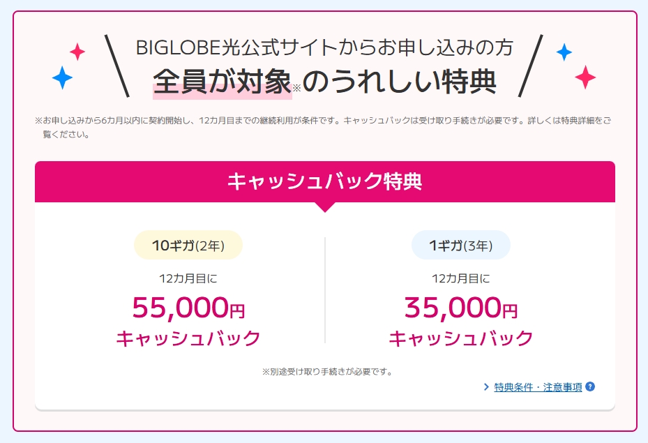 ビッグローブ光
